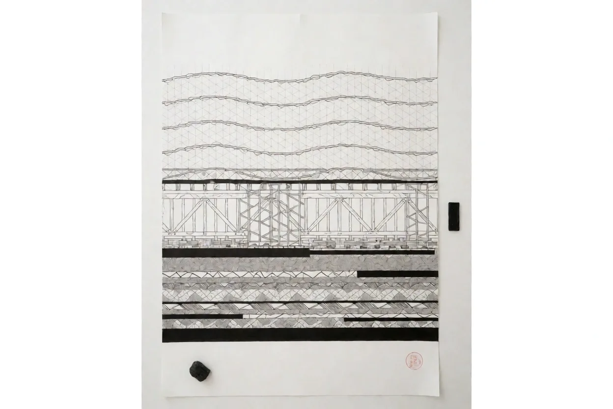 Technical architectural drawing